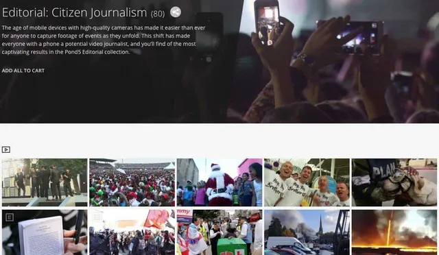 Pond5 Editorial Citizen Journalism