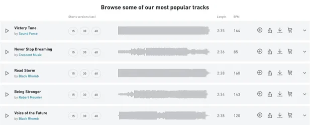 Shutterstock Music Tracks Sample