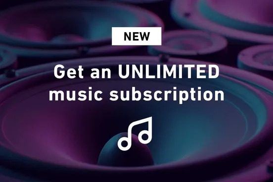 shutterstock music subscription banner