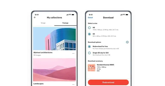 Shutterstock Footage Library is Now Live on Mobile! 3 shutterstock mobile footage collection download
