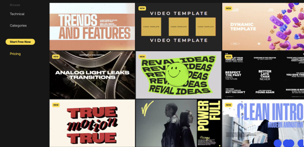 Editable Video Templates: Empower Creativity at a Low Cost