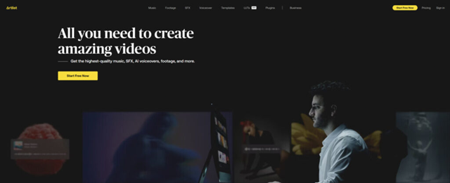 Envato and Artlist: A Comprehensive Comparison for Creators 4 Artlist-Home