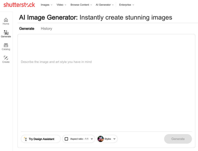 Tips for Using the Shutterstock AI Generator Effectively 3 Shutterstock Image Generator Input