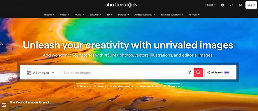 website images shutterstock