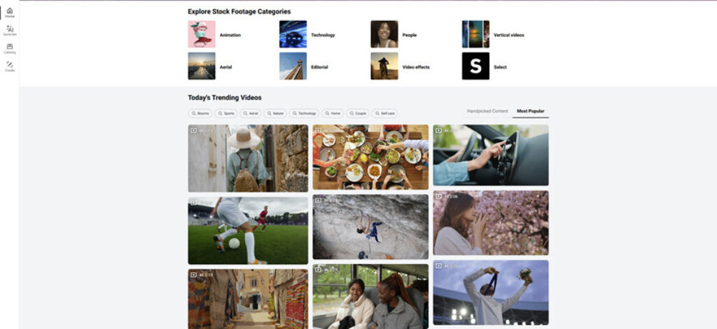 Shutterstock Video Categories
