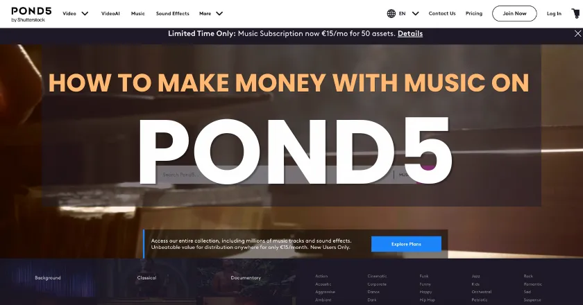 how to make money on pond5