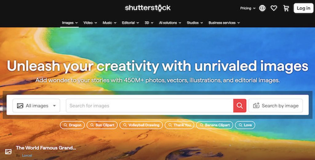 Shutterstock for Content Creators: Monetize, Customize, and Create Faster 3 mainpage shutterstock
