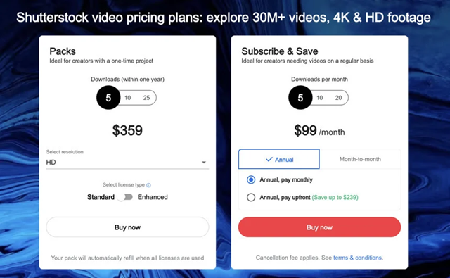 Shutterstock’s Flash Sale: Save 20% for One Week Only 3 video-pricing-sstk