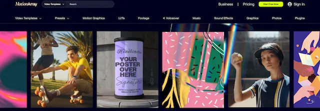 motion array video templates