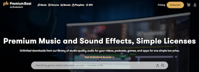 PremiumBeat Review - Exclusive Premium Stock Music 8 premiumbeat home