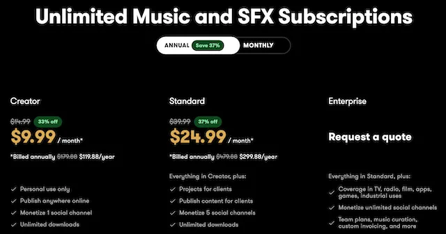 PremiumBeat Review - Exclusive Premium Stock Music 13 premiumbeat pricing