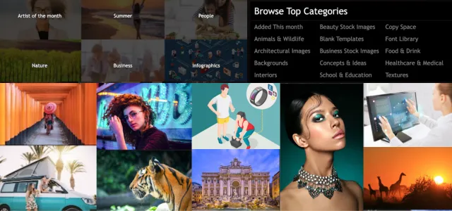 stockphotosecrets categories