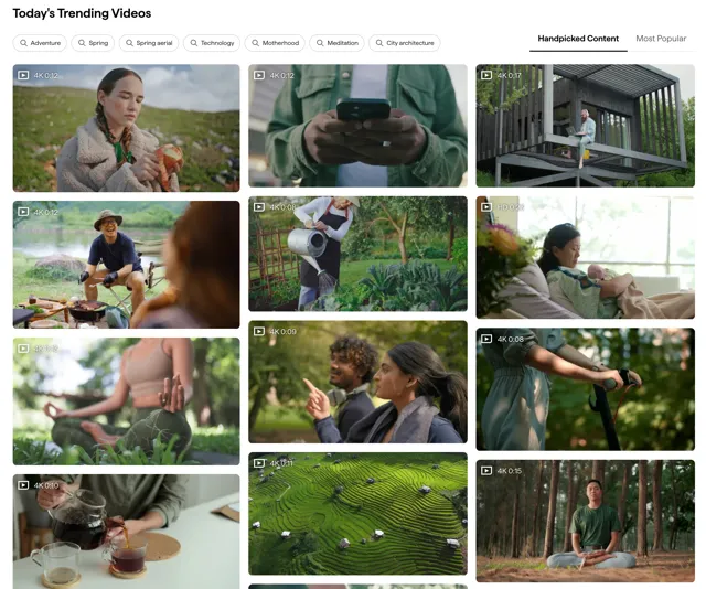 trending videos shutterstock