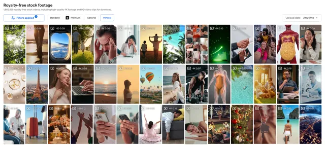 vertical videos shutterstock