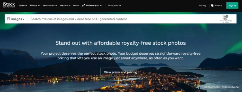iStock Offers 20% Off Footage and More in Limited-Time Spring Sale 1 Main website istock