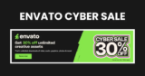 Envato Cyber Sale: Get Unlimited Creative Assets at 30% Off
